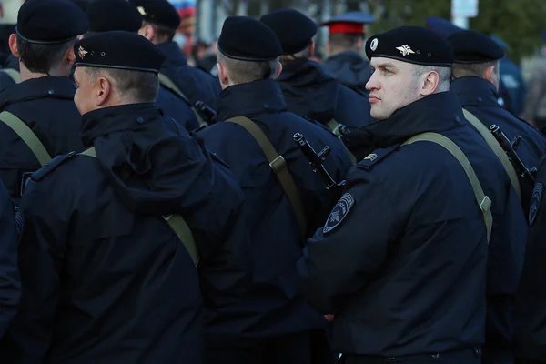 Generalprobe für Militärparade — Stockfoto