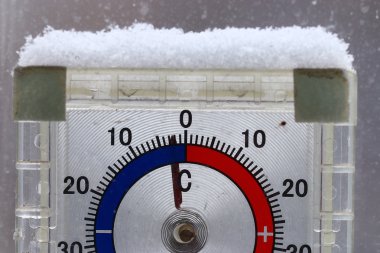 Kışın termometre