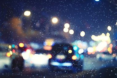 Bulanık gece trafik