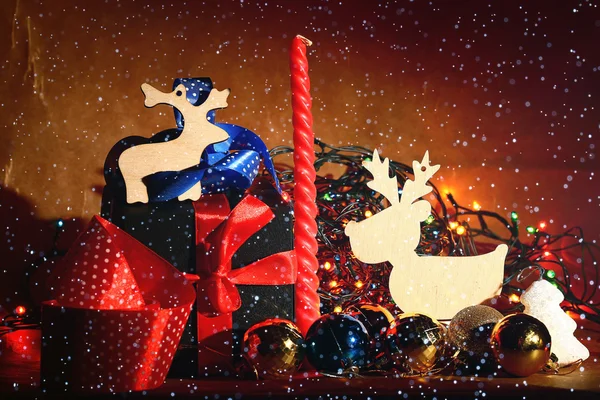 Latar belakang dekorasi Natal — Stok Foto