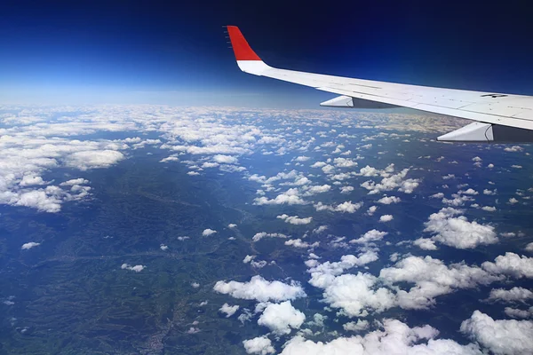 Vista do avião — Fotografia de Stock