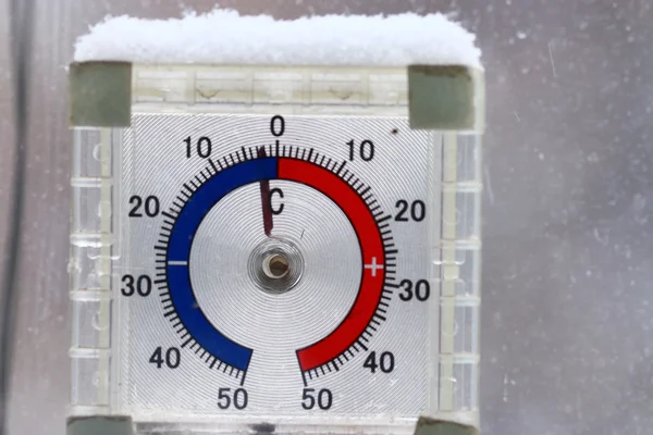 Kışın termometre
