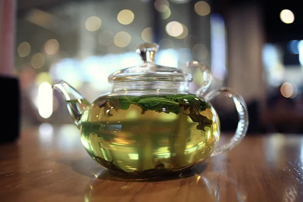 Tea in teapot — Stock Photo, Image