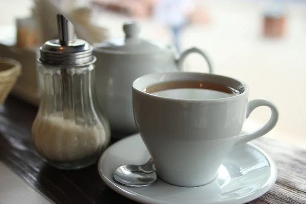 Kafede çay — Stok fotoğraf