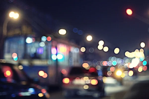 Natt trafik — Stockfoto