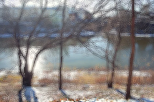 Herbst Park Hintergrund — Stockfoto