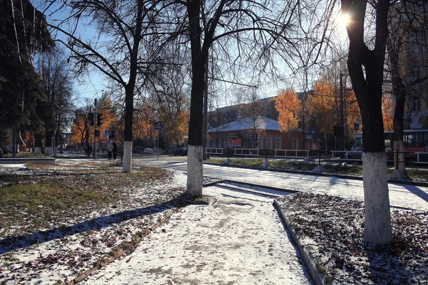 Późno jesienne park — Zdjęcie stockowe