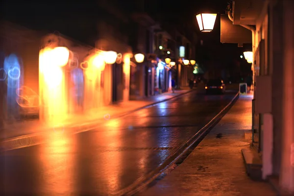 Rua da noite — Fotografia de Stock