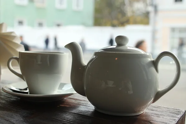 Kafede çay — Stok fotoğraf