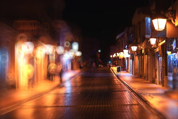 Rua da noite — Fotografia de Stock