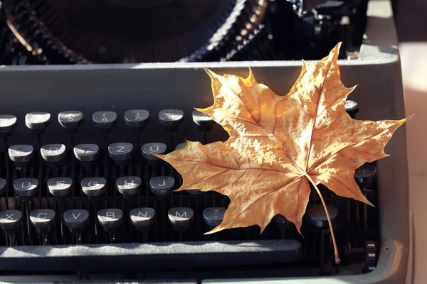 Máquina de escribir de otoño — Foto de Stock