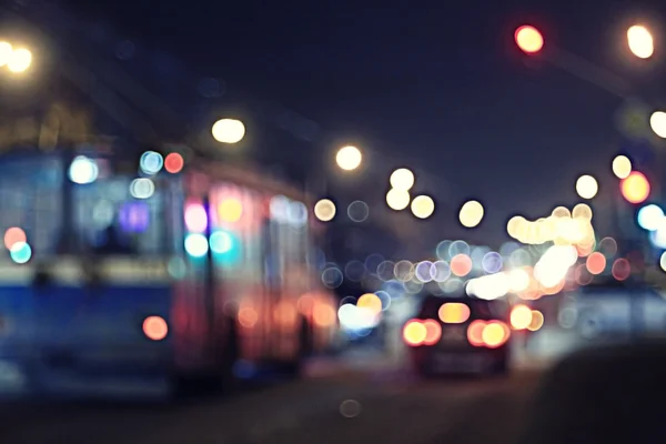 Gece trafik — Stok fotoğraf