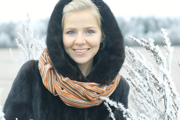 Chica en invierno —  Fotos de Stock