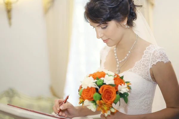署名の花嫁 — ストック写真