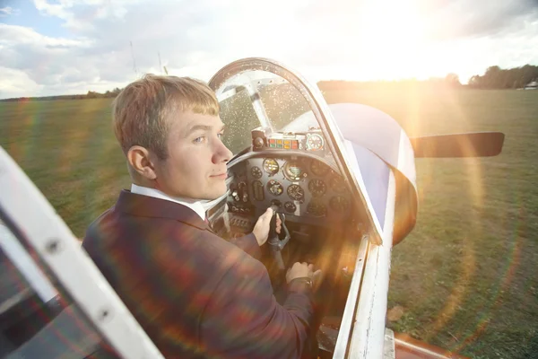 Man pilot — Stock Photo, Image