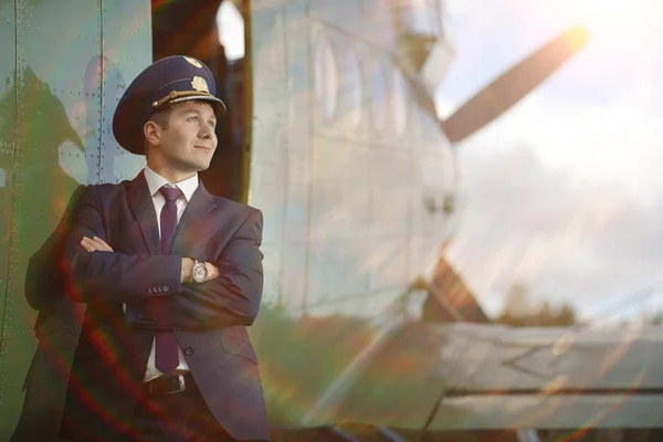 Man pilot — Stock Photo, Image