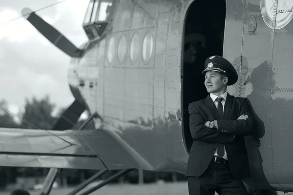 Muž pilot — Stock fotografie