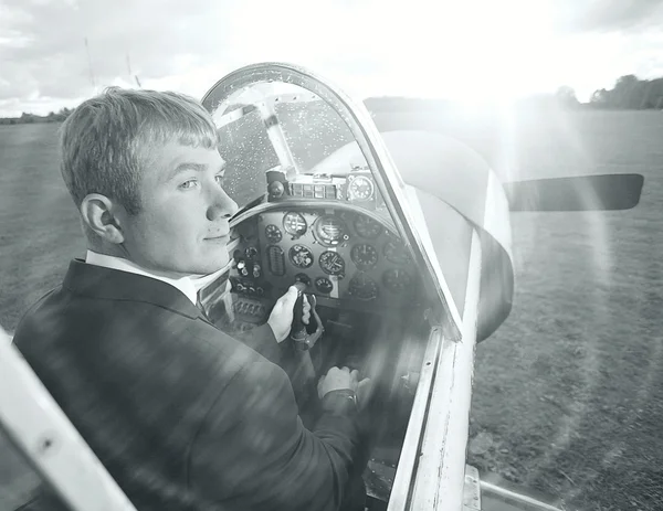 Man pilot — Stock Photo, Image