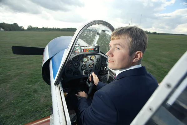 Man pilot — Stock Photo, Image