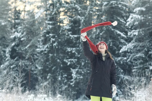 kadın kış portresi