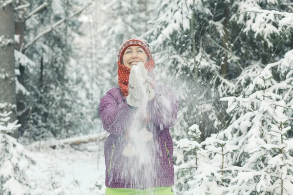 kadın kış portresi