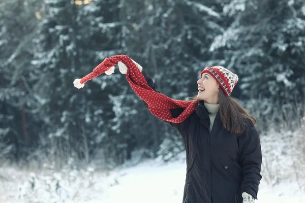 Kvinna vintern porträtt — ストック写真