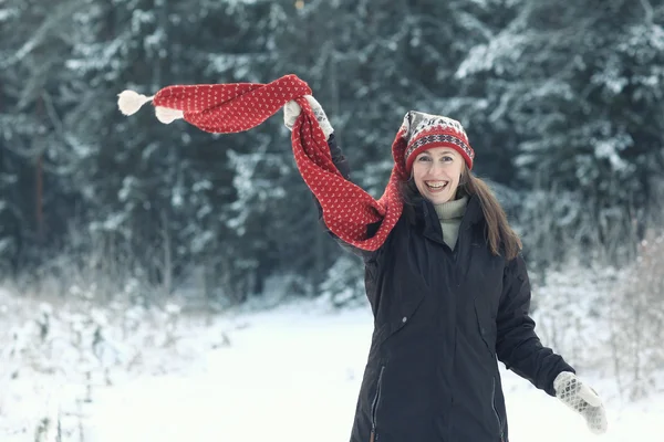 Portrait d'hiver femme — Photo