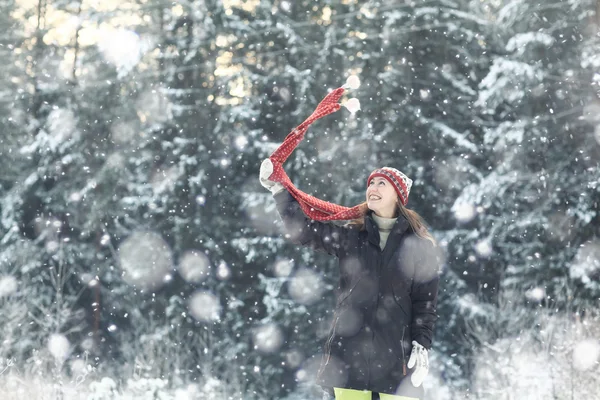 kadın kış portresi