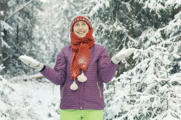 kadın kış portresi