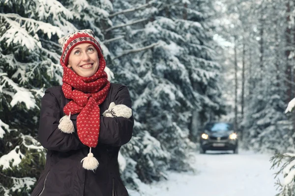 Mujer retrato de invierno —  Fotos de Stock