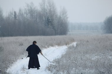 Samuray kış alanındaki