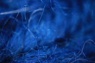 Mavi yün fiber doku