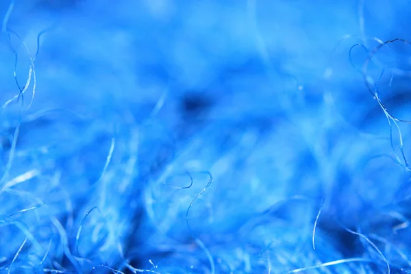 Blue wool fiber texture — Stock Photo, Image