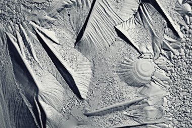 Monochrome texture of ice, frost clipart