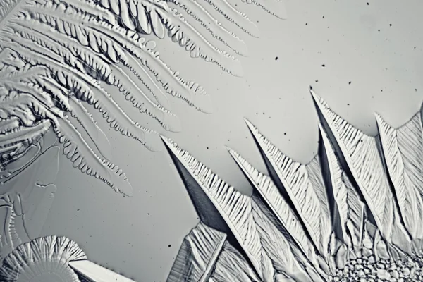 Monokrom textur av is, frost — Stockfoto