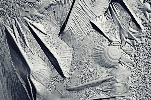 Монохромна текстура льоду, морозу — стокове фото