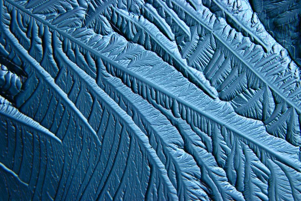蓝色冰纹理背景 — 图库照片