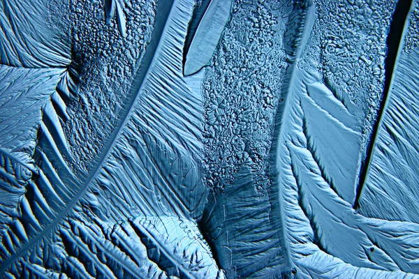 Fond texture glace bleue — Photo