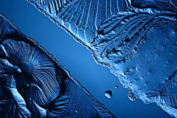 Fond texture glace bleue — Photo