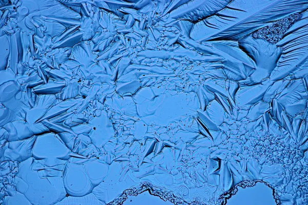 Blauw ijs textuur achtergrond — Stockfoto