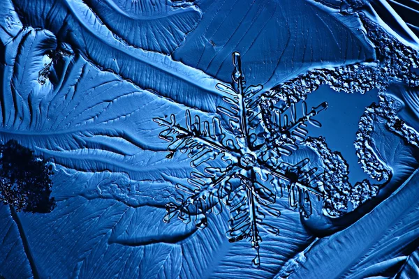 Fondo de textura de hielo azul —  Fotos de Stock