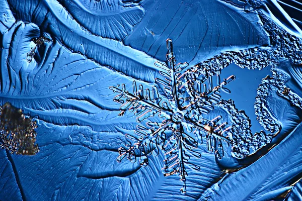 Fondo de textura de hielo azul — Foto de Stock