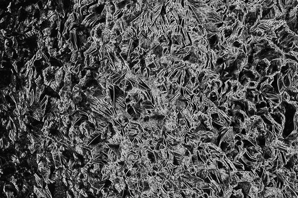 氷、霜のモノクロのテクスチャー — ストック写真