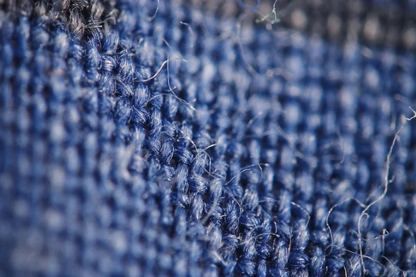 Blue textile background — Stock Photo, Image