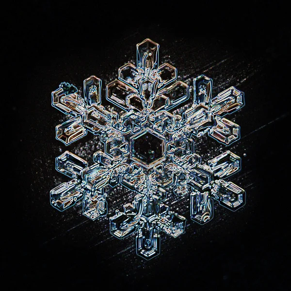 Snöflinga ice crystal — Stockfoto