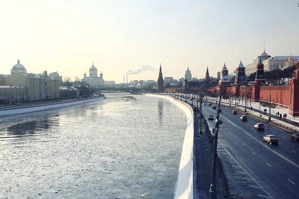 Kremlin van Moskou panorama — Stockfoto