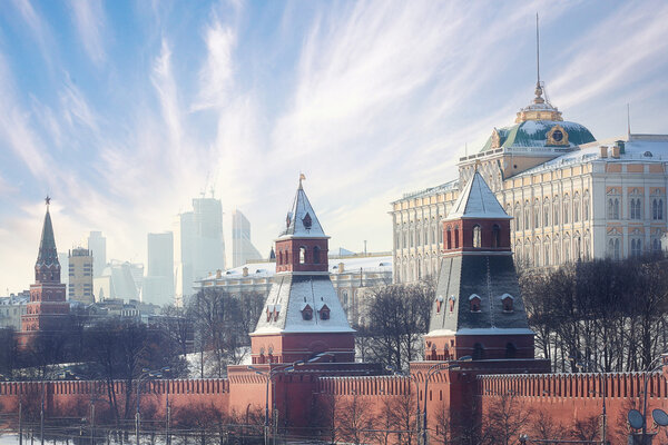 Панорама Московского Кремля
