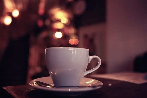 Tazza di tè in caffè — Foto Stock