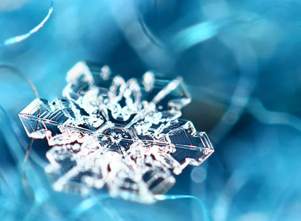 氷の結晶スノーフレーク — ストック写真