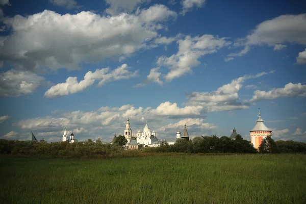 Monastery at summer landskape — Stock Photo, Image